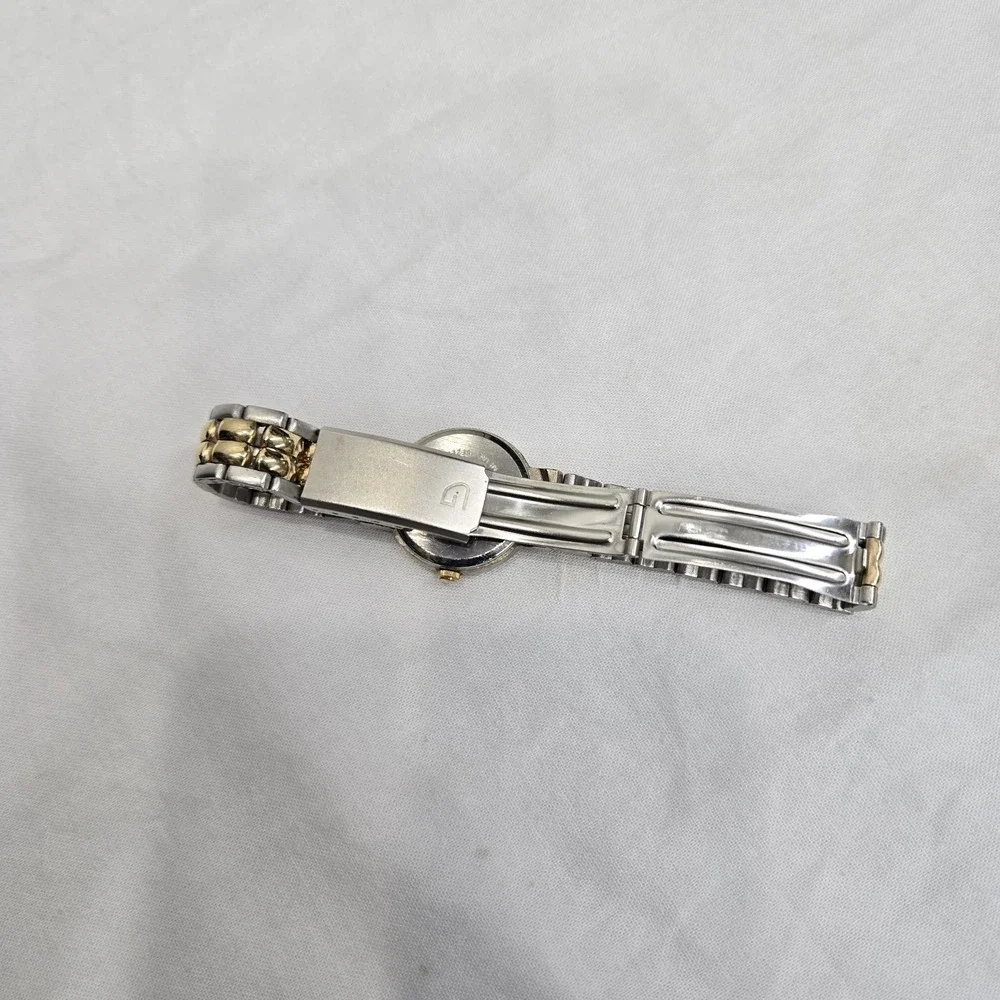 Vtg GRUEN Ladies Bracelet Quartz Cocktail Watch Two-Tone - For Parts/Repair